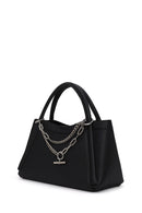 Woman Black Long-Strap Charm Shoulder Bag | Derimod
