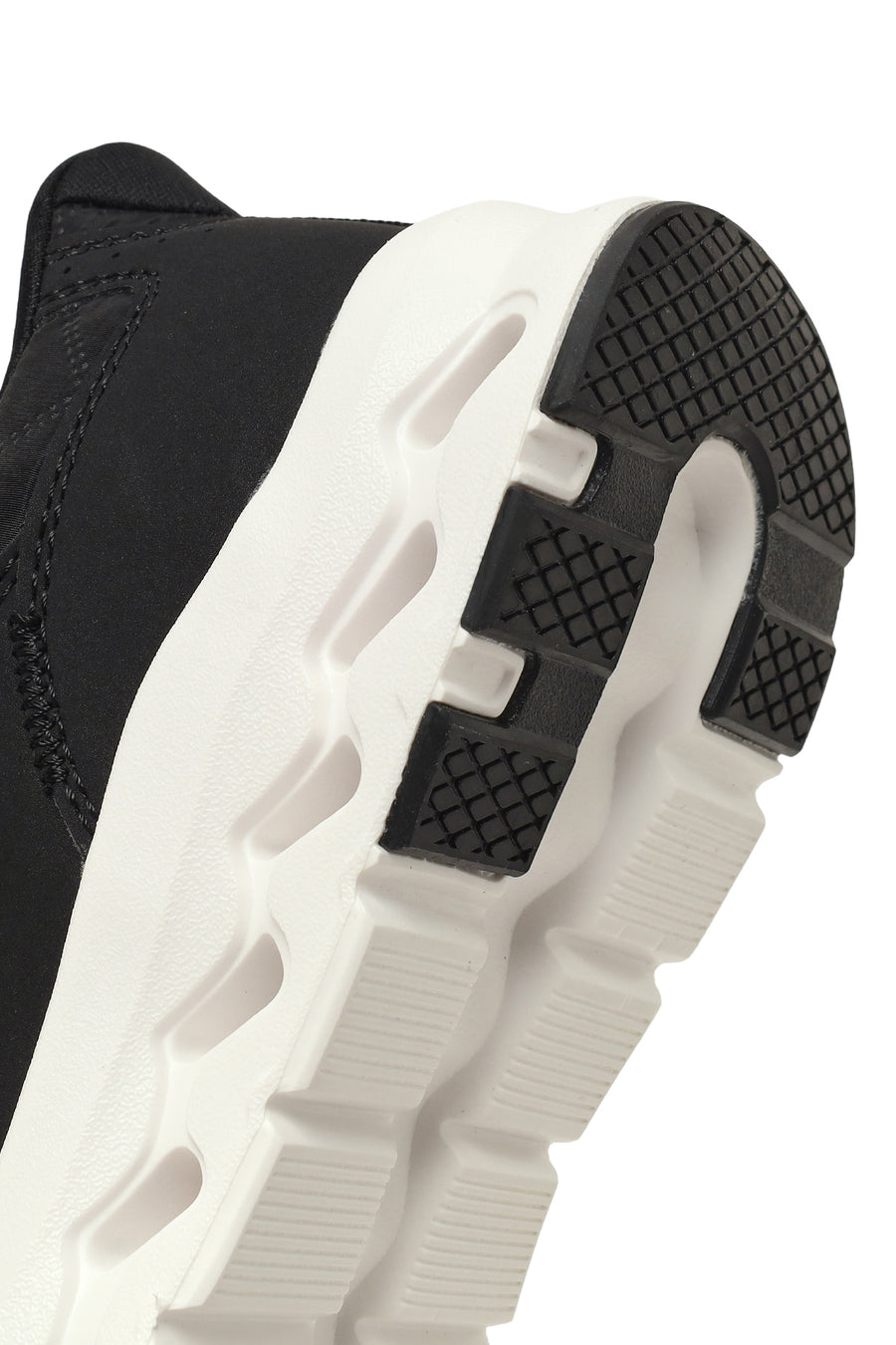 Kadın Siyah Bağcıklı Kalın Tabanlı Sneaker