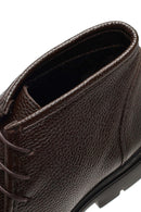 Men's Brown Lace-Up Leather Casual Boot | Derimod
