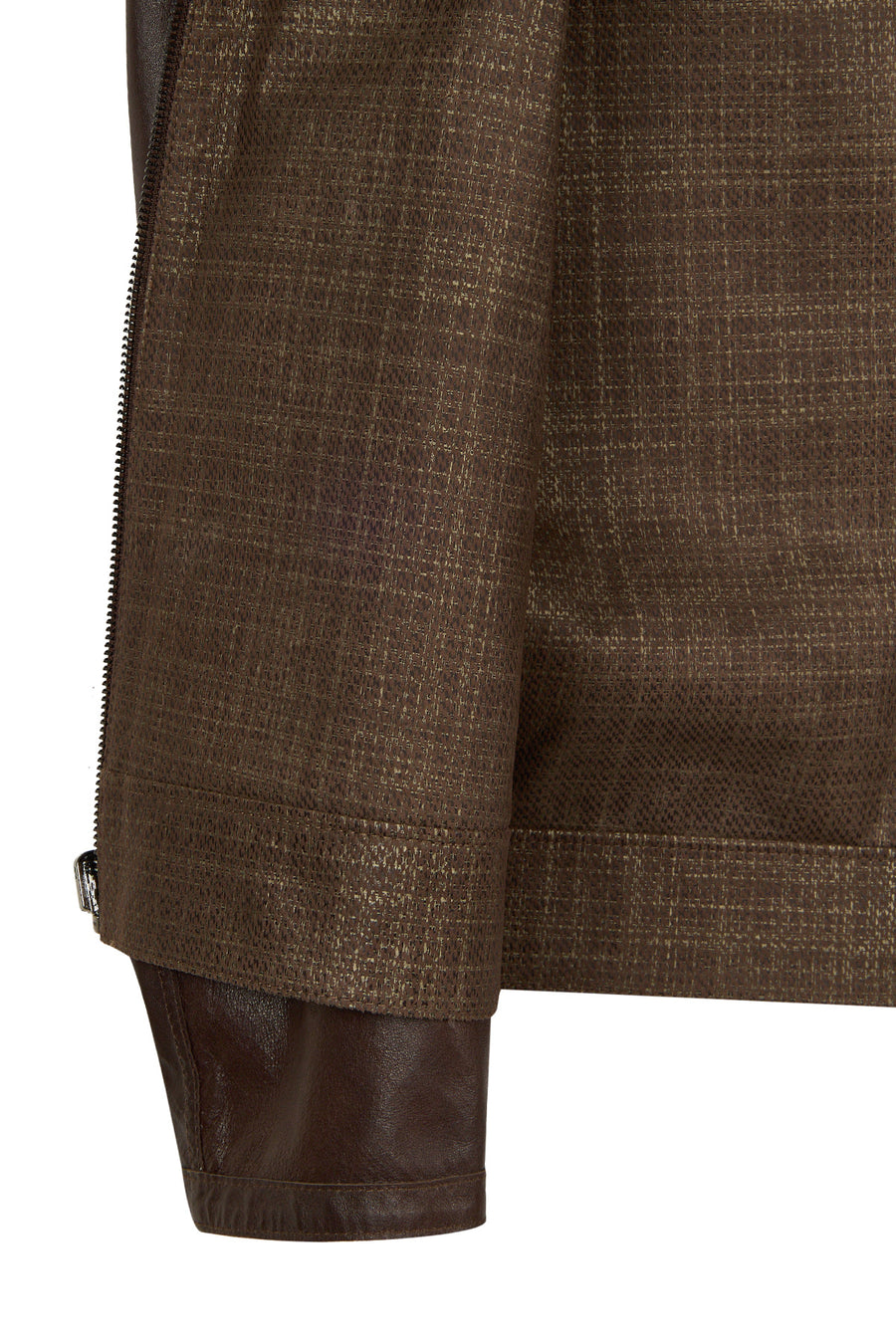 Clint Male Brown Reversible Leather Jacket