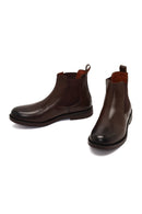 Men's Brown Leather Chelsea Boot | Derimod