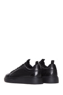 Male Black Lace-Up Leather Sneaker | Derimod