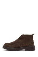 Male Mink Lace-Up Thick-Soled Suede Casual Boots | Derimod
