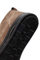 Men's Beige Zippered Nubuck Leather Sports Boots | Derimod