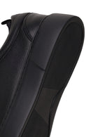 Male Black Lace-up Leather Sneaker | Derimod