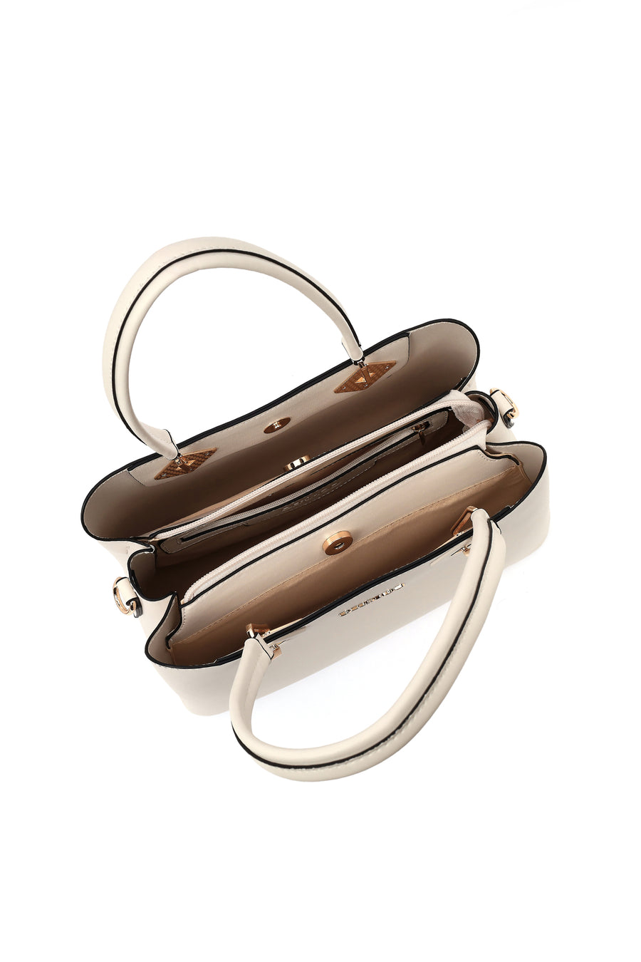 Women's Cream Long Strap Shoulder Bag