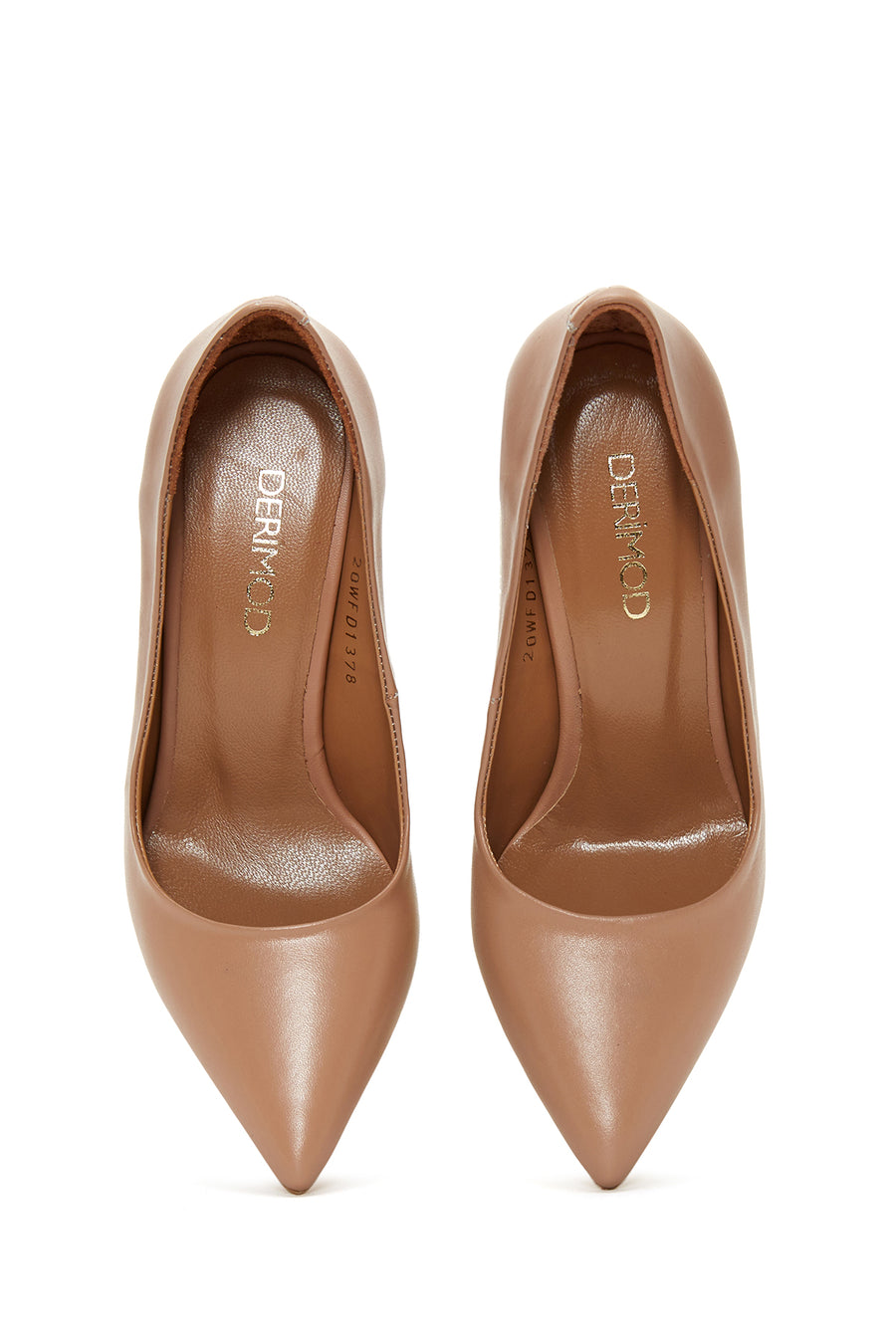 Kadın Pembe Deri Stiletto