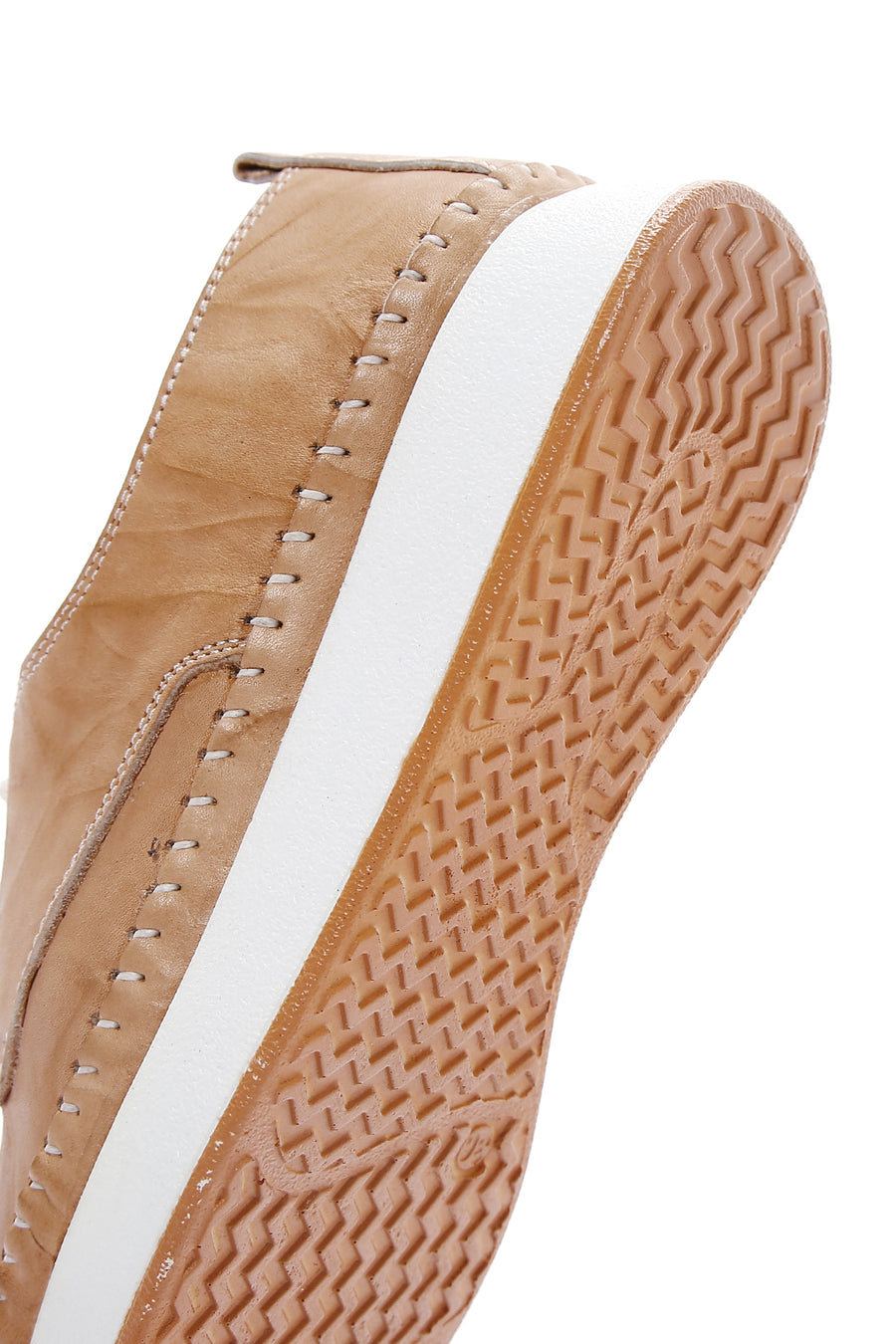 Women's Beige Leather Comfort Shoes