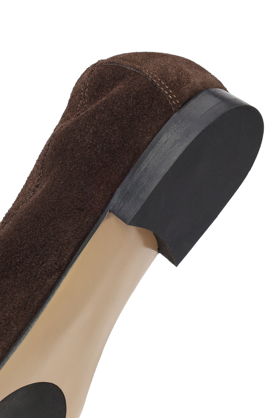 Women's Brown Suede Leather Masculine Loafer