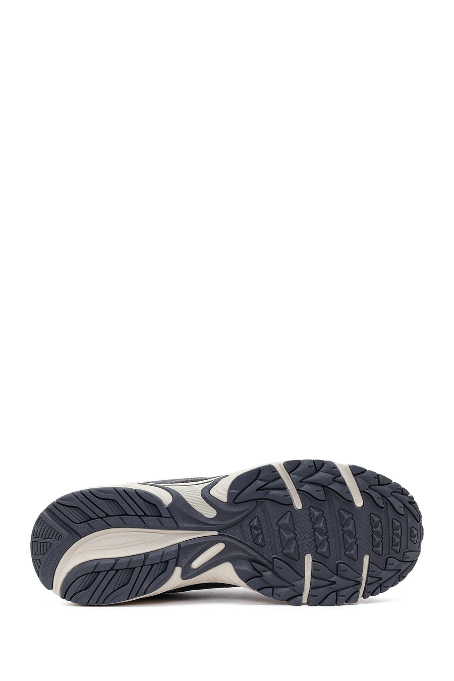 Erkek Gri Bağcıklı Kalın Tabanlı Deri Sneaker