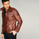 PHILIP MEN'S LEATHER JACKET | Derimod