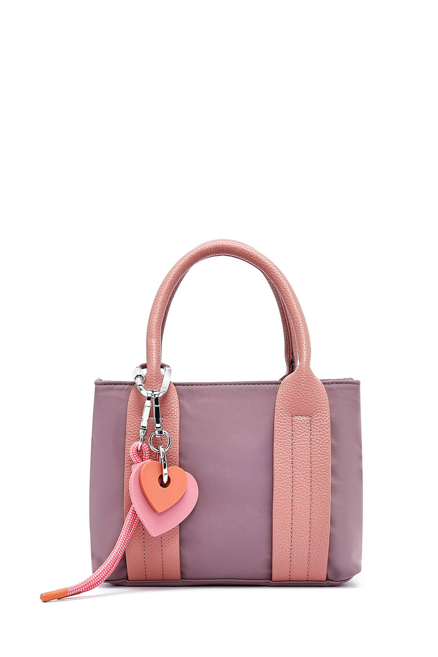 Woman Pink Long Strap Accessory Fabric Shoulder Bag