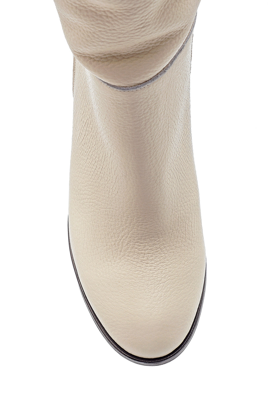 Women's Leather Heeled Boots