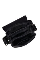 Male Black Long-Strap Leather Messenger Bag | Derimod