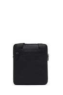 Men's Black Long Strap Leather Shoulder Bag | Derimod