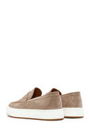 Men's Beige Leather Loafer | Derimod