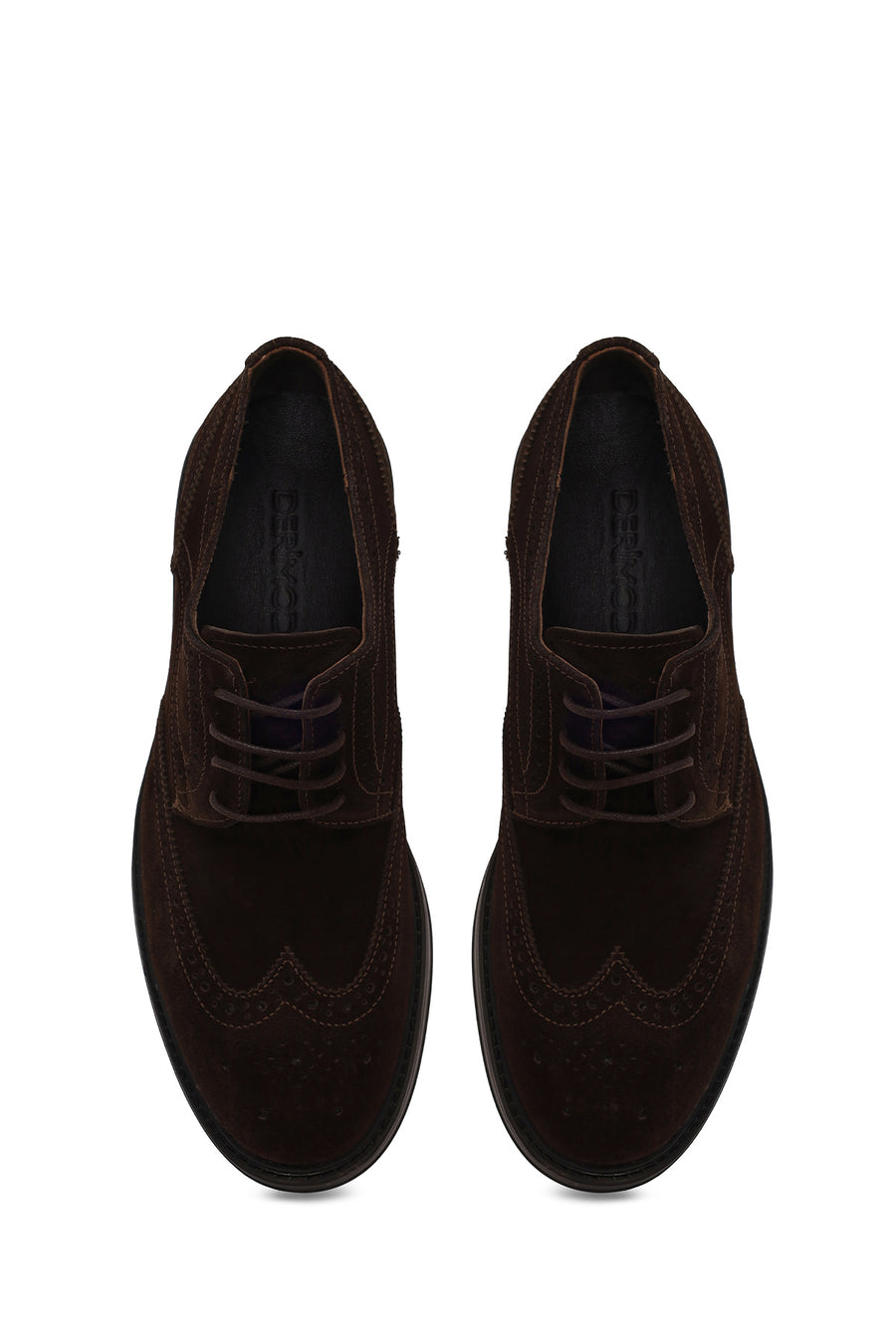 Male Brown Lace-up Suede Casual Shoes