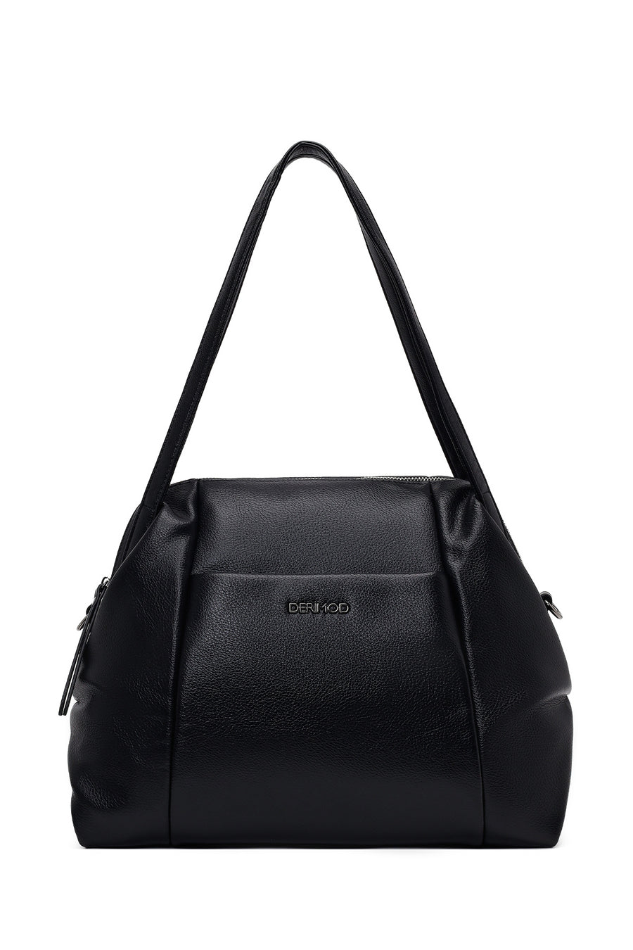 Woman Black Long-Strap Shoulder Bag