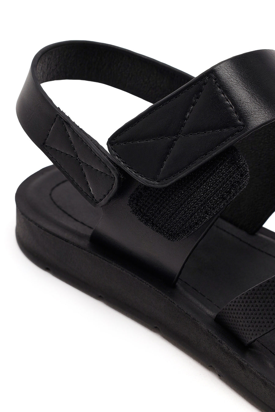 Women's Black Strappy Sandals