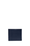 Men's Navy Blue Leather Casual Wallet | Derimod