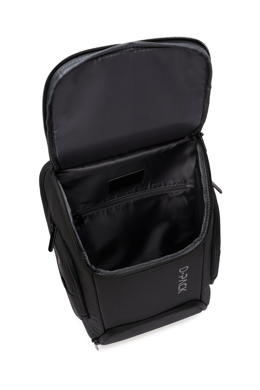 D-Pack Unisex Black Technological Fabric Backpack