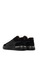 Men's Black Thick-Soled Leather Sneaker | Derimod