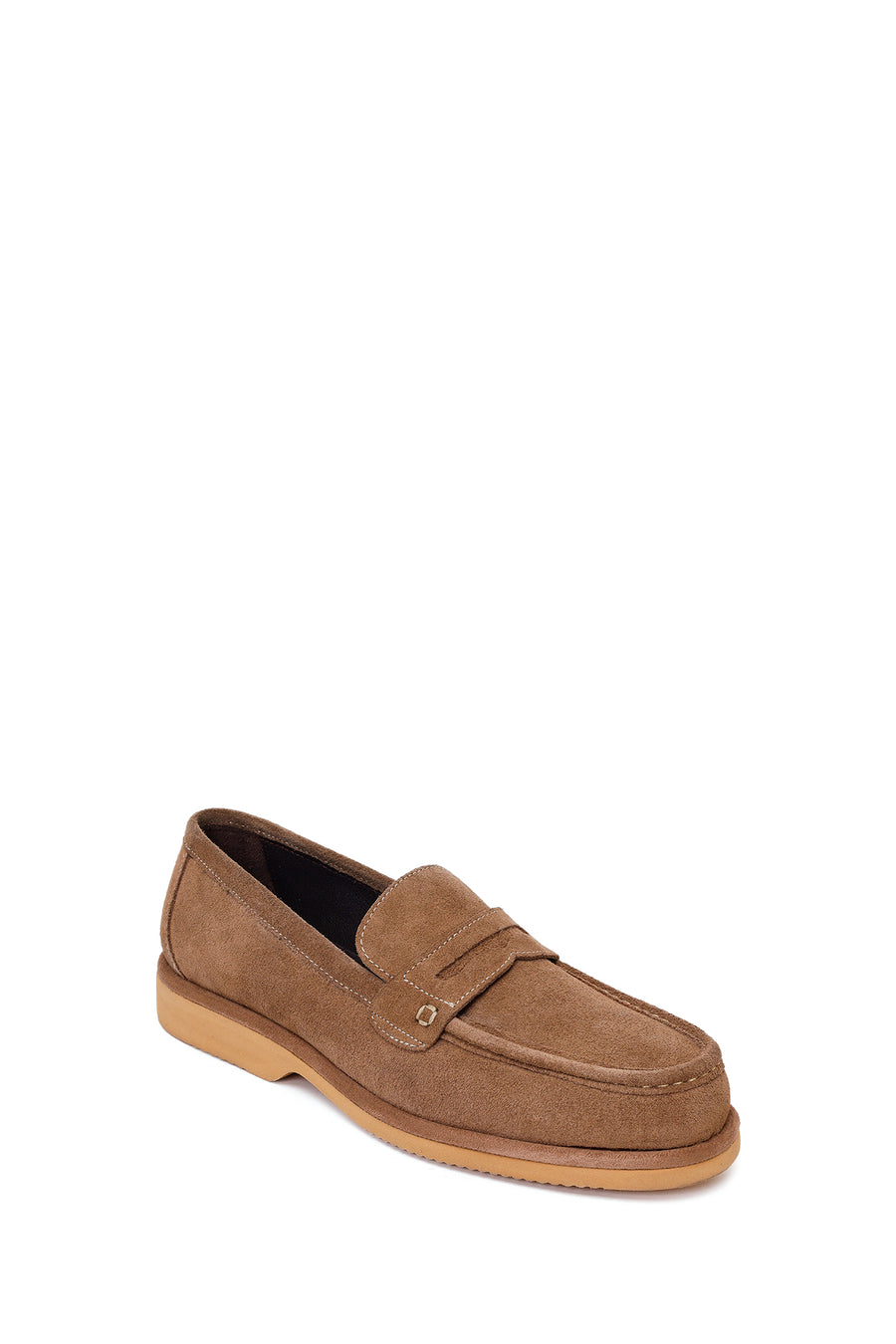 Erkek Vizon Süet Deri Casual Loafer