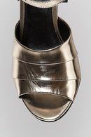 Ankle Strap Women's Heeled Leather Sandals | Derimod