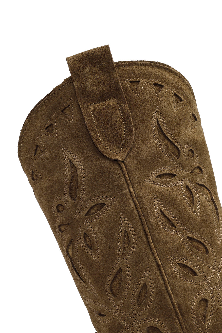 Women's Brown Suede Leather Cowboy Boots