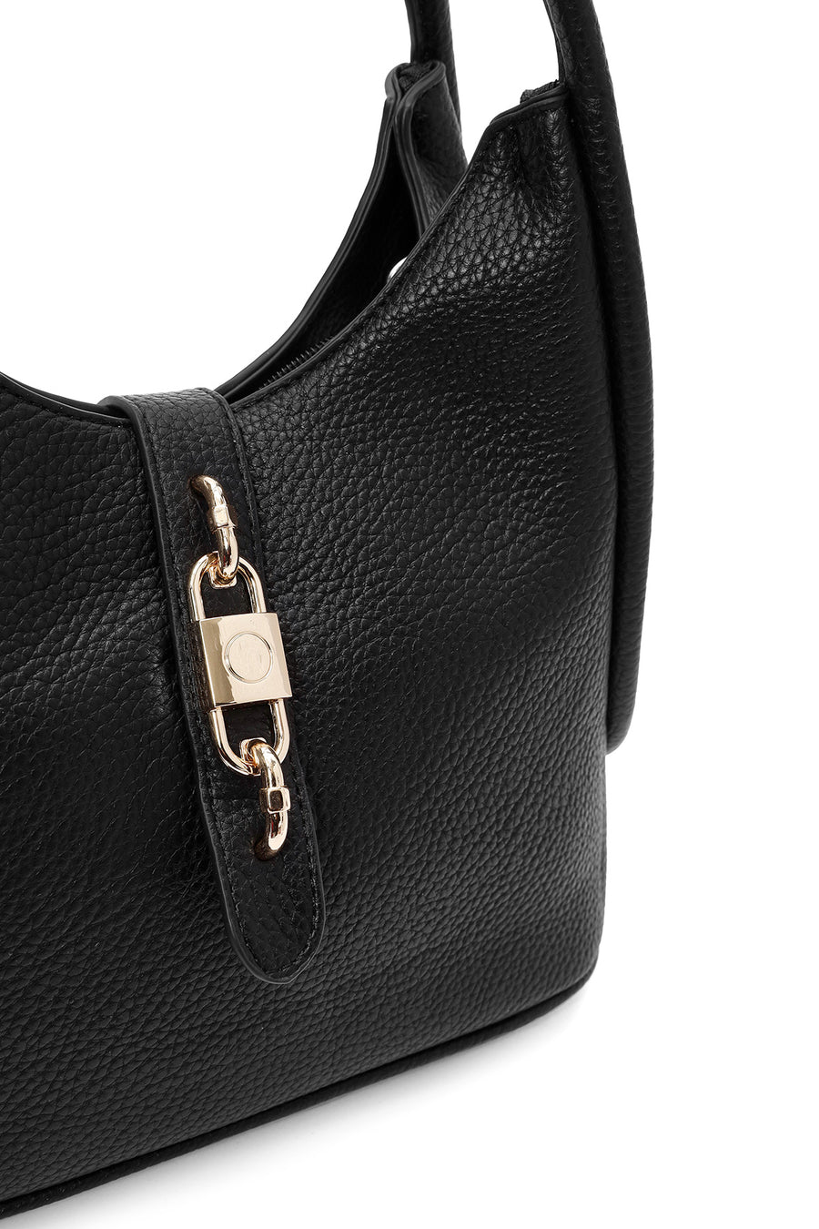 Woman Black Long-Strap Shoulder Bag