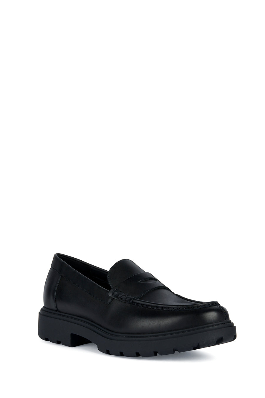 Geox Men's Black Spherica Ec7 Leather Classic Loafer