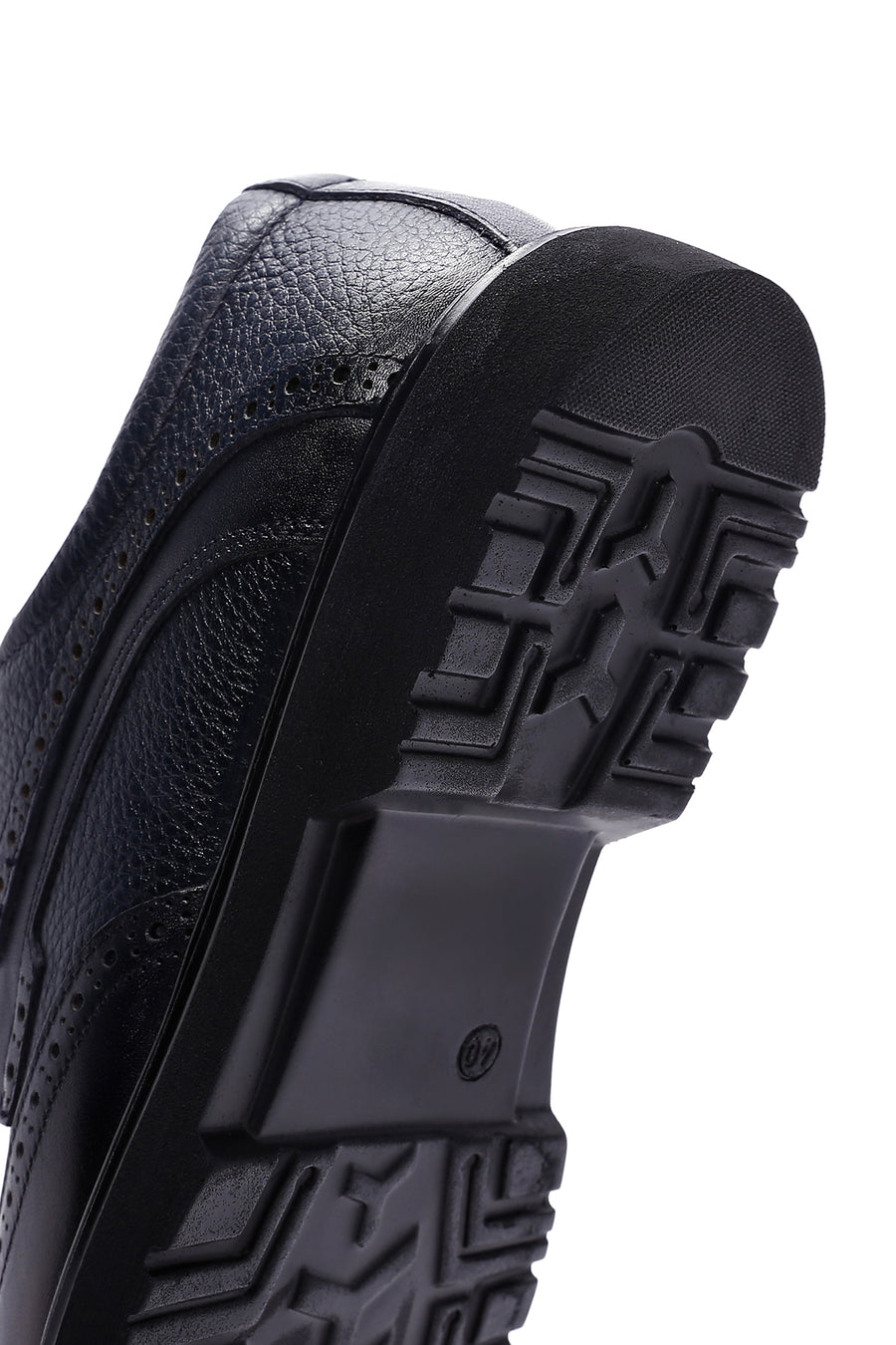 Men's Navy Blue Leather Classic Shoes