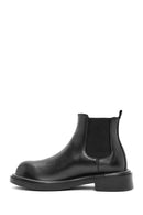 Men's Black Leather Chelsea Boots | Derimod