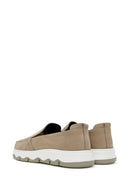 Men's Mink Nubuck Leather Comfort Loafer | Derimod