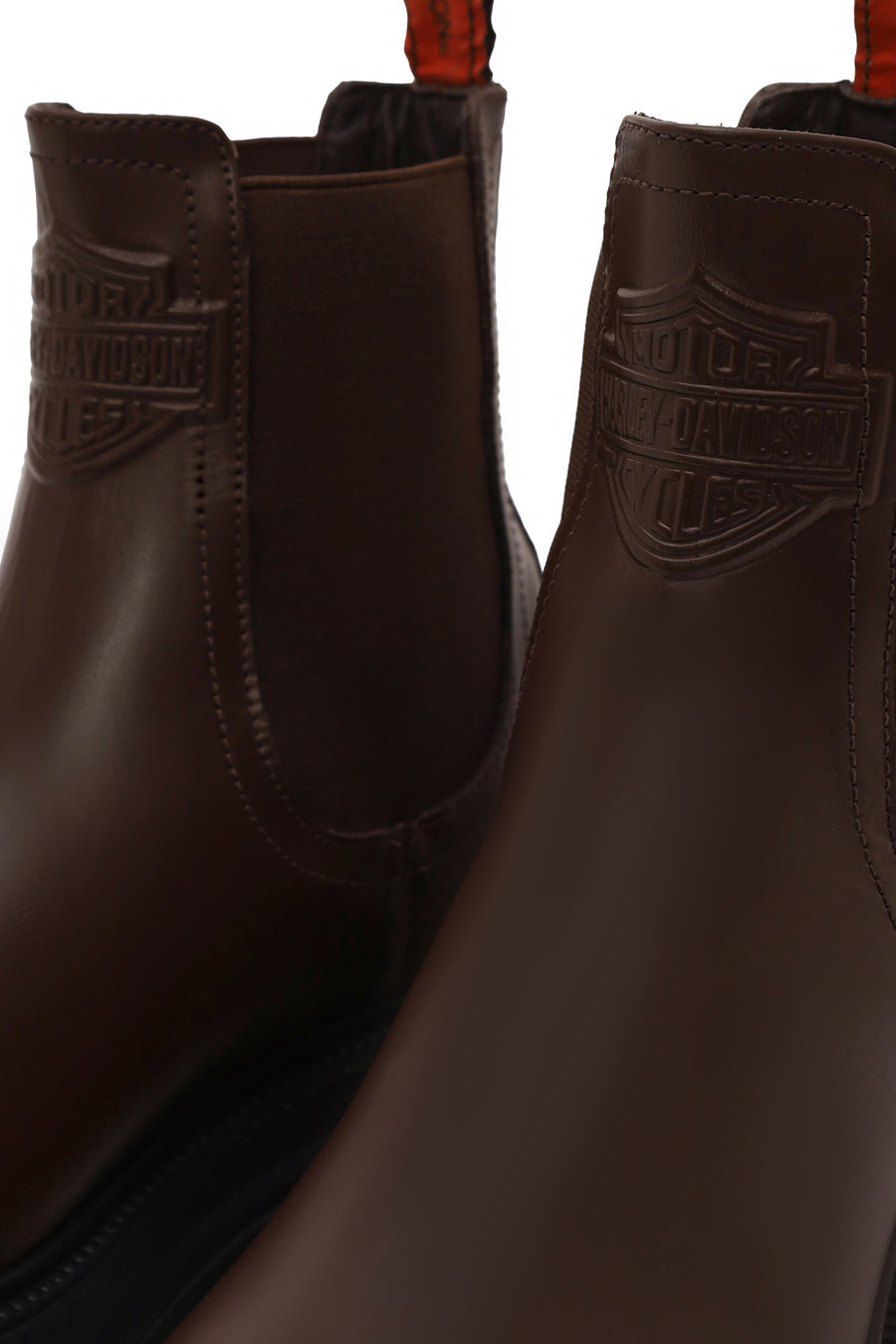 Harley Davidson Woman Tan Mourir Leather Chelsea Boots