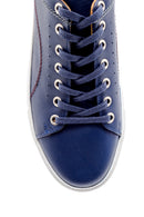Erkek Dikiş Detaylı Deri Sneaker | Derimod