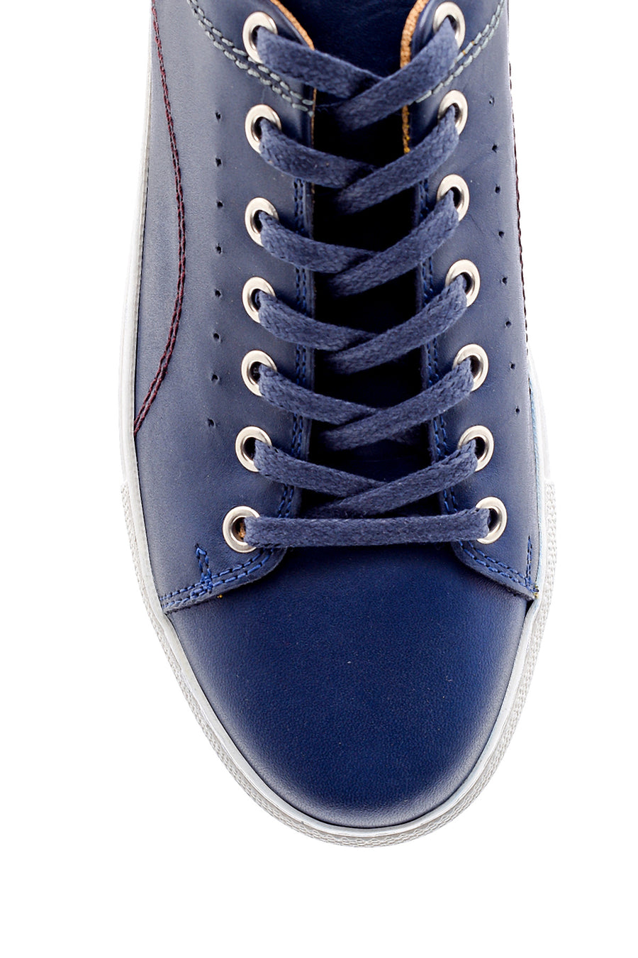 Erkek Dikiş Detaylı Deri Sneaker