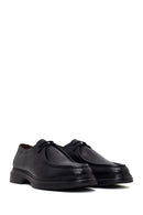 Male Black Lace-Up Thick-Soled Leather Casual Shoes | Derimod