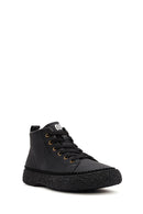 Men's Black Lace-Up Leather Sports Boots | Derimod
