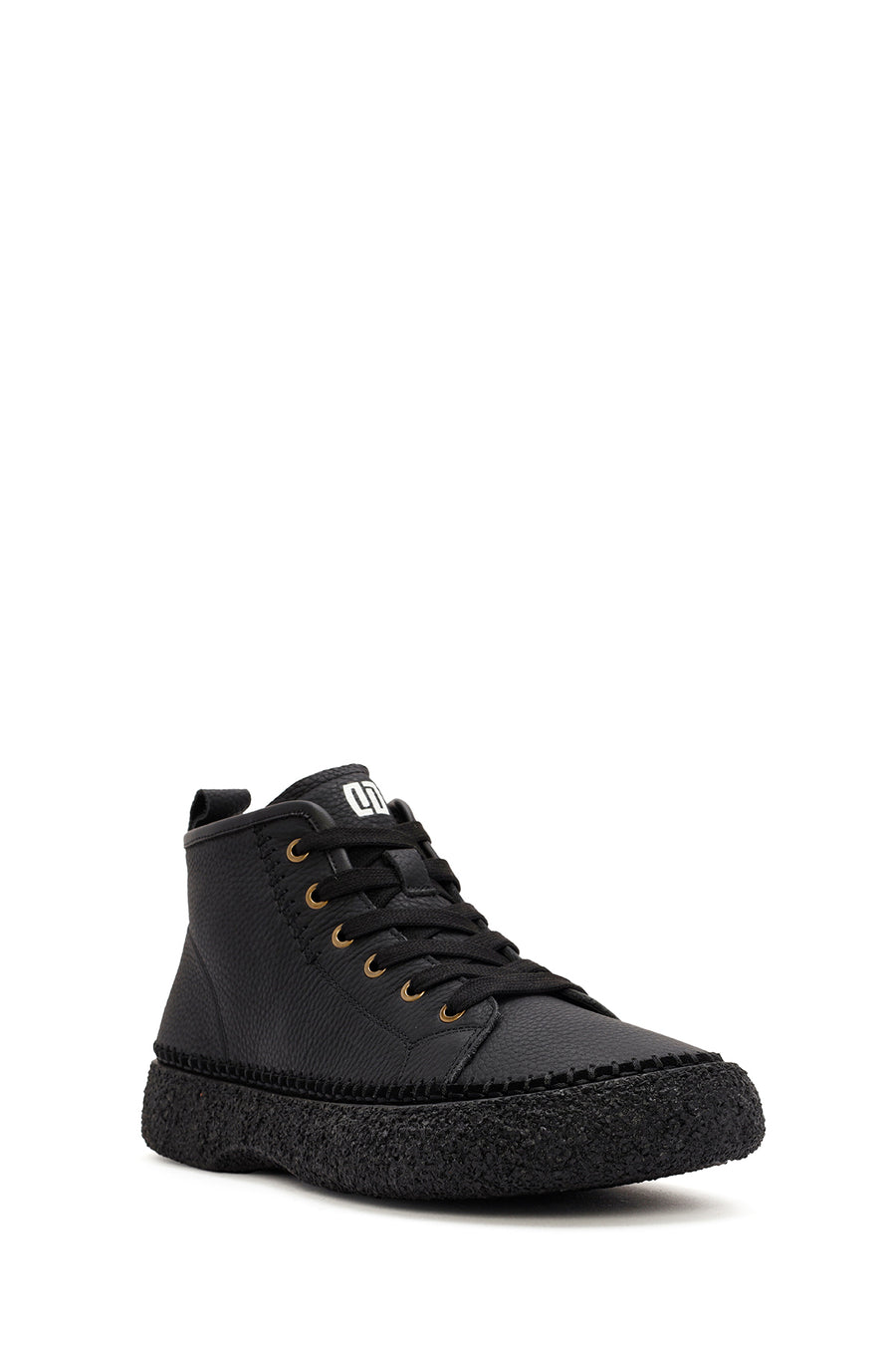 Men's Black Lace-Up Leather Sports Boots