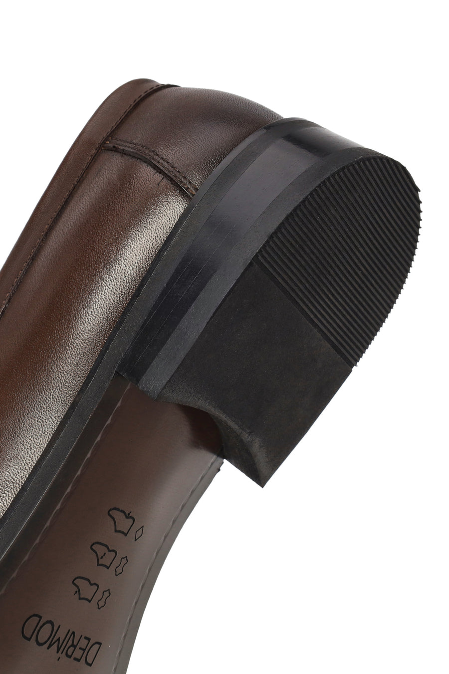 Erkek Kahverengi Deri Klasik Loafer