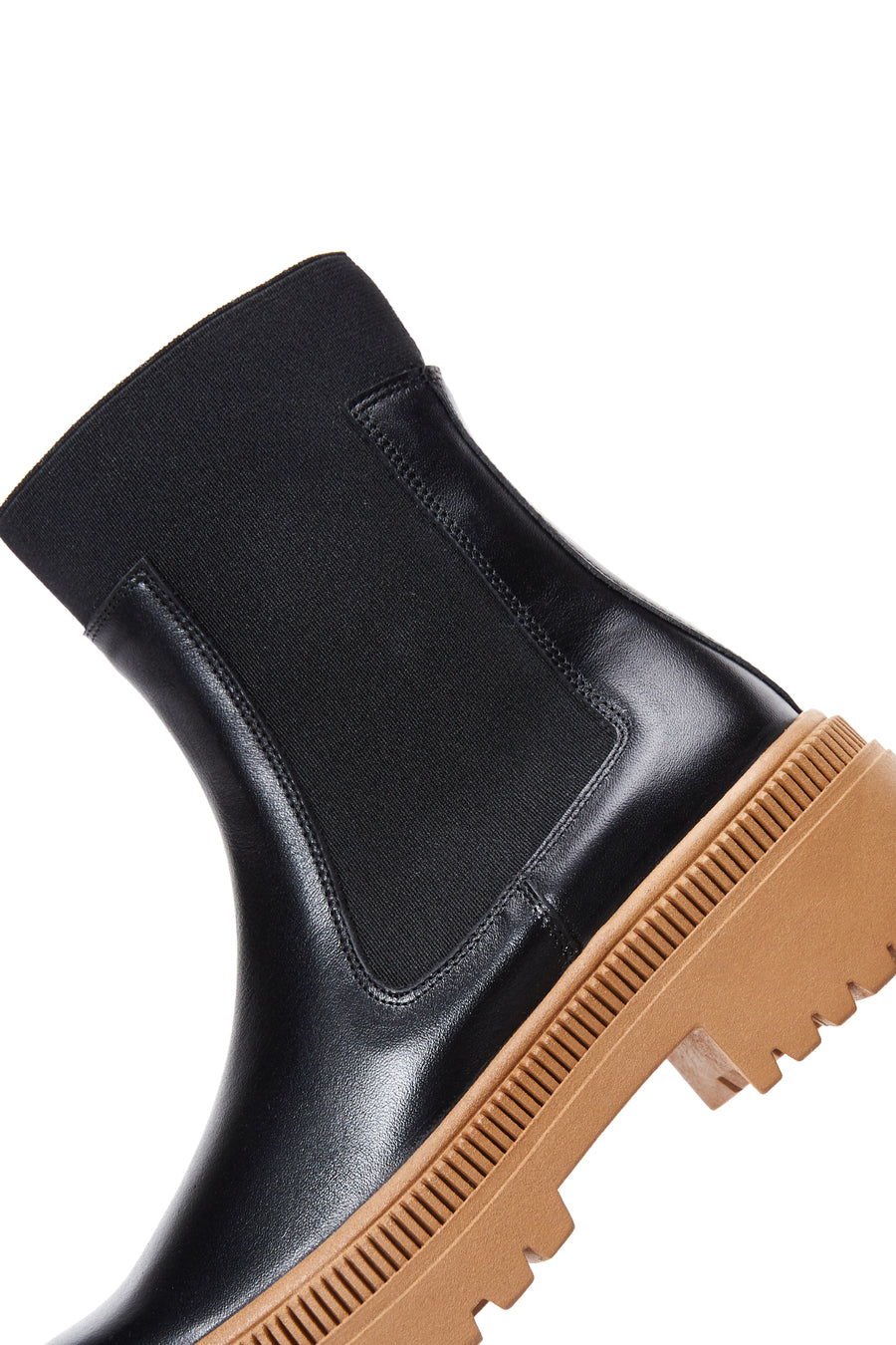 Women's Black Leather Chelsea Boots