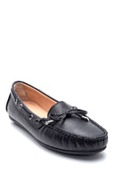 Women's Leather Bow Loafer | Derimod
