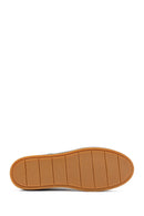 Erkek Siyah Bağcıklı Deri Sneaker | Derimod