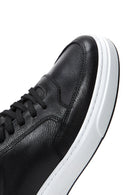 Men's Black Lace-up Leather Sneaker | Derimod