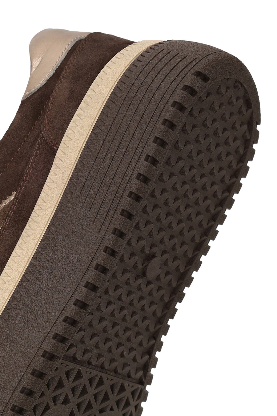 Kadın Kahverengi Bağcıklı Kalın Tabanlı Süet Deri Sneaker