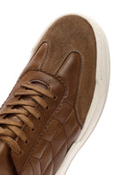 Men's Mink Lace-up Leather Sneaker | Derimod