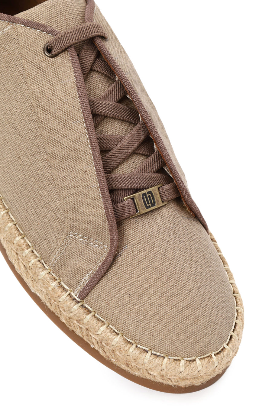 Male Mink Lace-Up Thick-Soled Suede Espadrilles