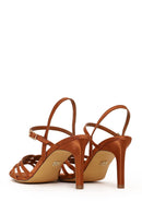 Woman Bronze Ankle-Buckle Thin-Heeled Sandal | Derimod