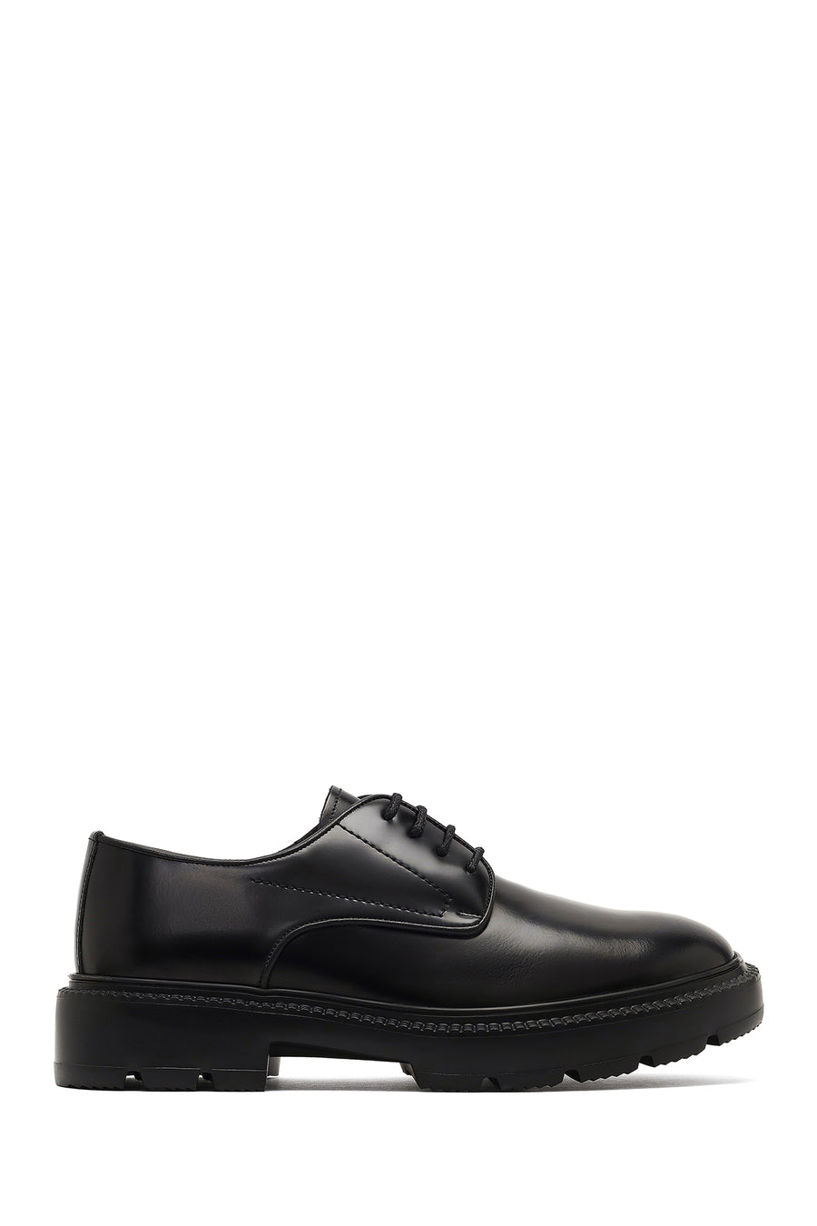 Men's Black Lace-up Leather Casual Shoes 25WFD671122 | Derimod